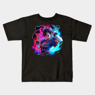 chun li Kids T-Shirt